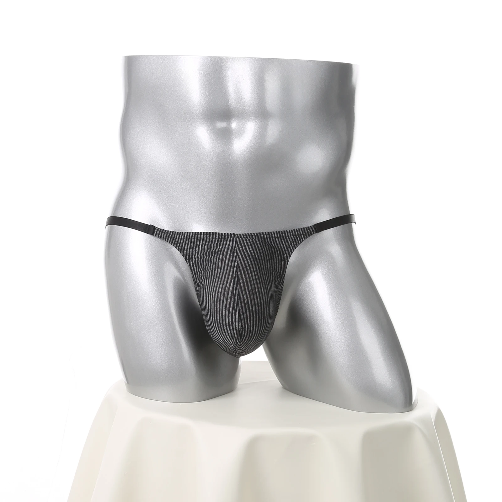 Herren Sport-Slips mit Niedrigem Bund U-Konvex Athletische Trainings-Bikini-Unterwäsche Bodybuilding Stretch Männer Workout Unterhosen – Detail 10