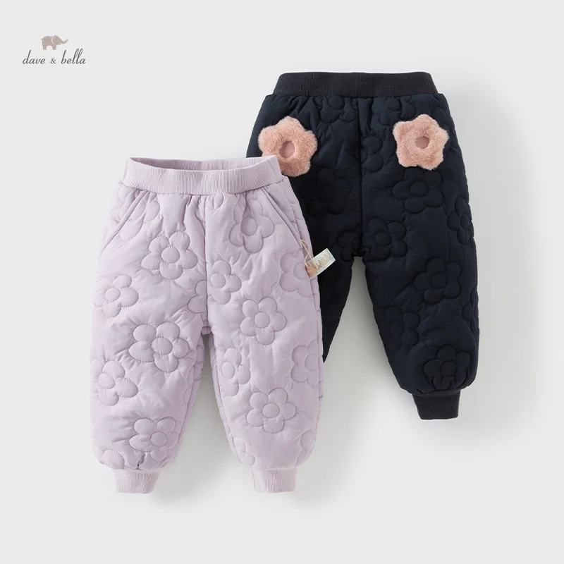 Dave Bella Boys Girls Baby Casual Leggings 2024 New Autumn Winter Cute Children's Pants Comfortable Fashion Outdoor DB4243228