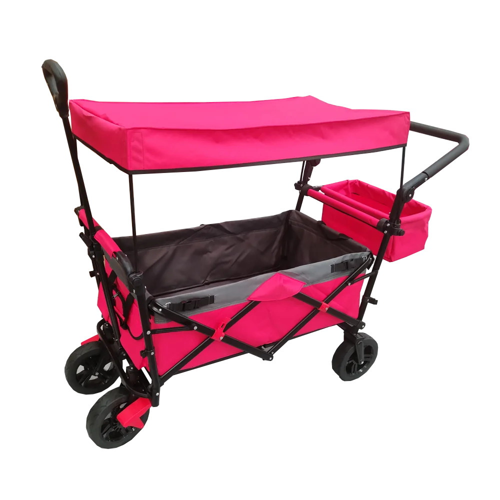 High Quality OEM Supplier Collapsible Folding Trolley Kids Wagon Carts Outdoor Camping Folding Wagon For Kids