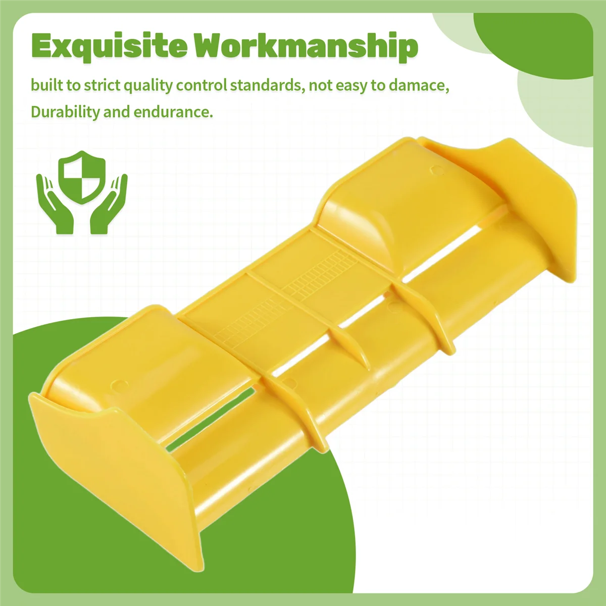 A17I 1:8 RC Cars RC Ala trasera de nailon de plástico para 1/8 escala Nitro eléctrico todoterreno BuggyTruck remoto, amarillo