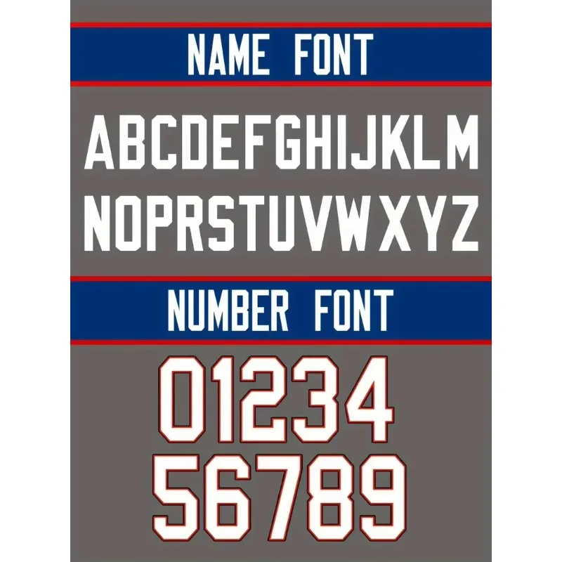 تخصيص اسم ورقم الرجال المطرزة كرة القدم الأمريكية جيرسي الجاموس الأزرق الخامس الرقبة شخصية قميص بأكمام قصيرة #3