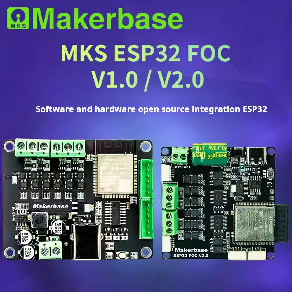 MKS ESP32FOC Integrated ESP32 Dual Current Loop Open Source Simple Brushless FOC Motor Driver Board