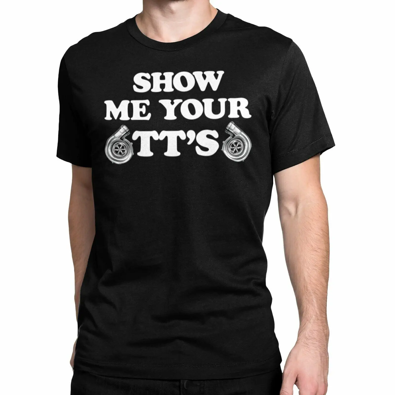 SHOW ME YOUR TTS T Shirt Black S 3XL JDM Tuner Boost Turbo 3000GT Decal 300zx