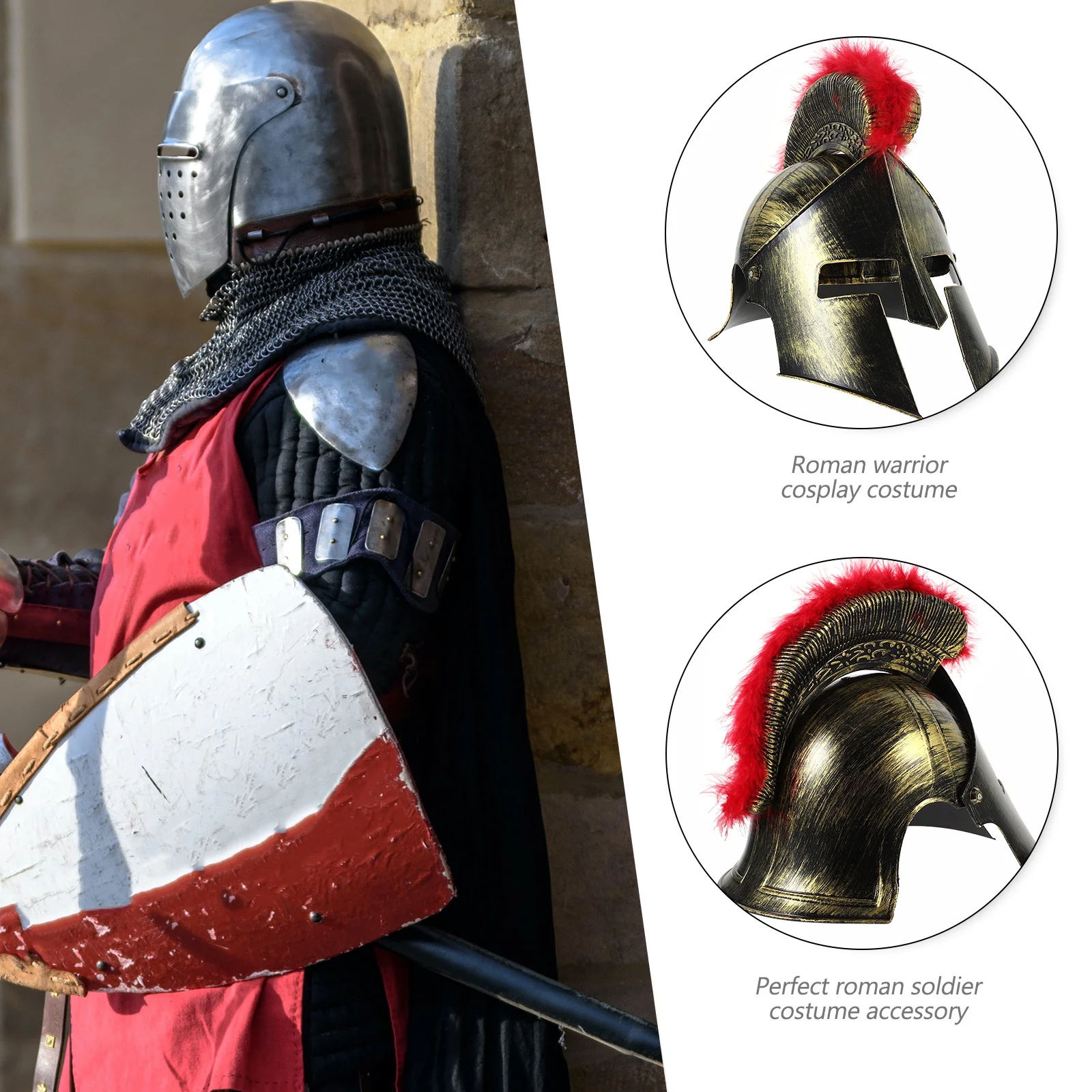 

Пластиковый прочный нарядный костюм для вечеринки, карнавальный костюм, реквизит для мужчин и женщин, средневековая ролевая игра