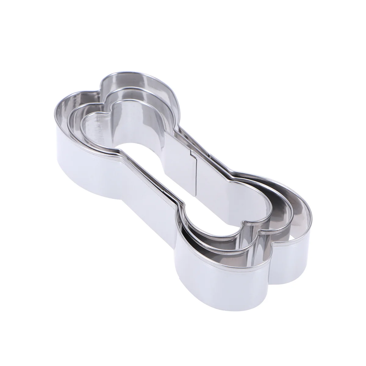 

3pcs Stainless Steel Dog Bone Cookie Cutters Baking Molds For Cake Decorating Diy Party Supplies Birthday Christmas Thanksgiving