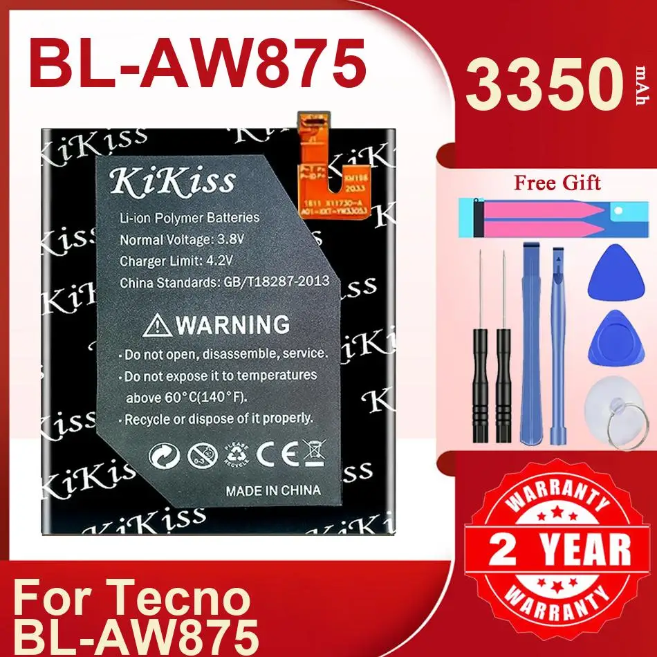 

Аккумулятор Kikiss 3350 мАч BL-AW875 для Tecno