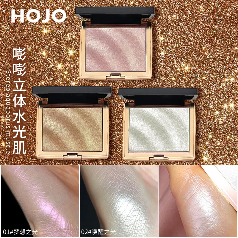 Guicami Nieuwe Highlighter Make Shimmer Poeder Highlighter Palette Base Illuminator Hoogtepunt Gezicht Contour Golden Bronzer