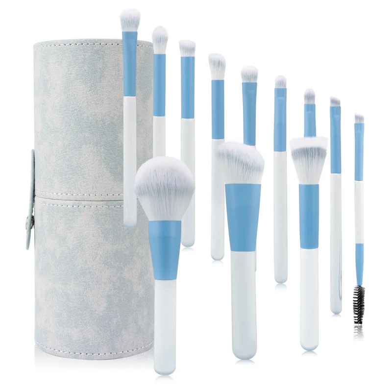 12Qingkong فرشاة للمكياج مجموعة كاملة فرشاة المخفي فرشاة شفرة كحل فرشاة فضفاضة فرشاة لمساحيق التجميل أدوات التجميل