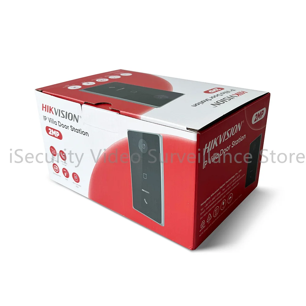 Hikvision DS-KV6133-WME1 WIFI IP فيديو إنترفون محطة الباب جرس الباب فيلا POE وحدة خارجية لاسلكية غطاء المطر باب الهاتف
