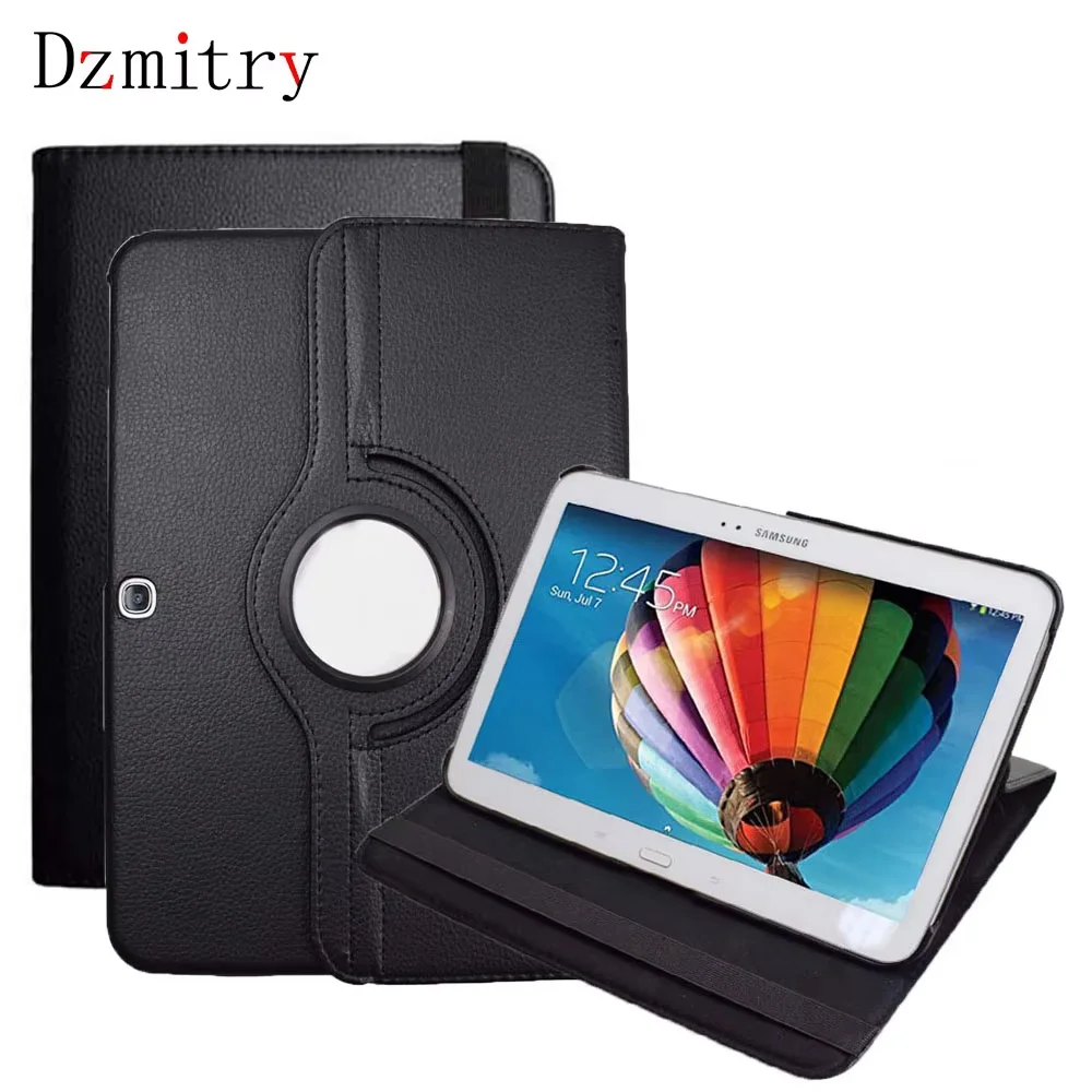 Case For Samsung Galaxy Tab 3 10.1 SM-P5200 P5220 P5210 360 Rotating Fold Bracket Flip Stand Leather Cover shell