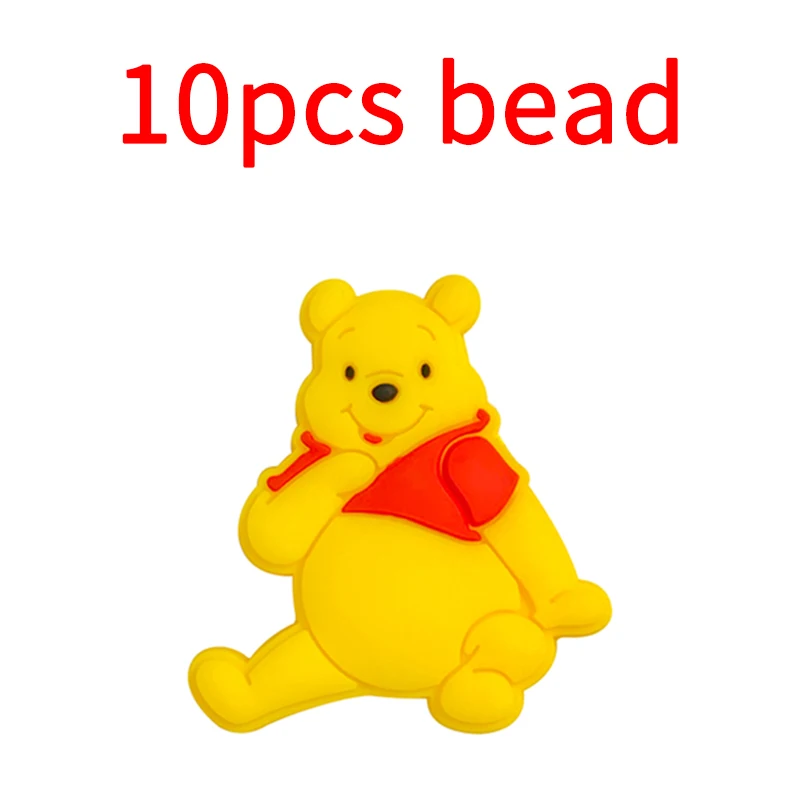 10 قطع ديزني سيليكون حبة الطفل هوة حبة حامل سيليكون الدمية مصاصة سلسلة الملحقات BPA خالية مخصصة