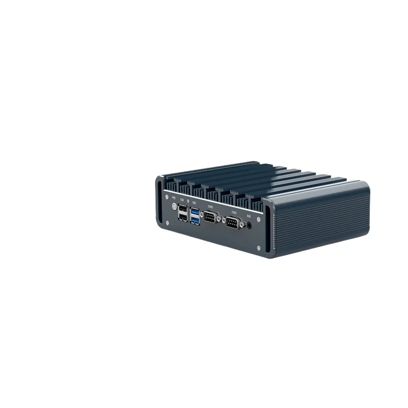 Fanless Embedded Mini PC Industrial Fanless Computer Dual LAN Dual COM RS232 Quiet NUC Barebone for Automation Server Desktop