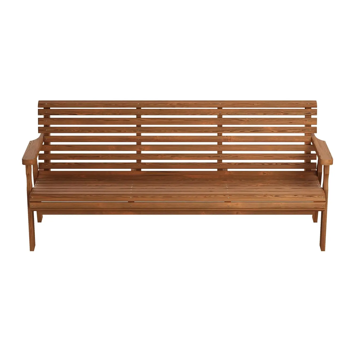 6ft Heavy Duty Roll Back Outdoor Bench Treated Pine 700lb Capacity, Customized