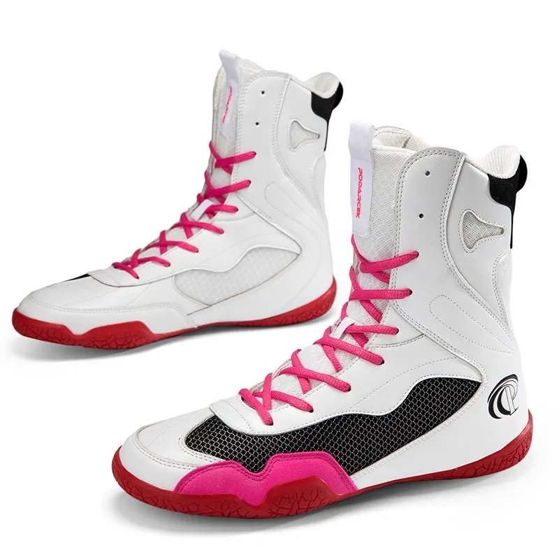 Professional wrestling shoes Men's luxury brand sports shoes Luxury brand combat shoes Men's breathable boxing shoes