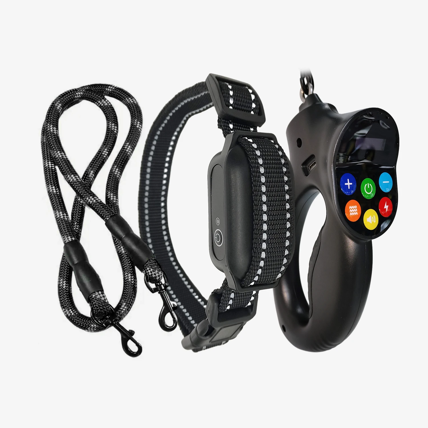 Anti Tugging And Pulling Dog Collar And Leash Set Manufacturer Luxury E Dog Training Collar With Remote