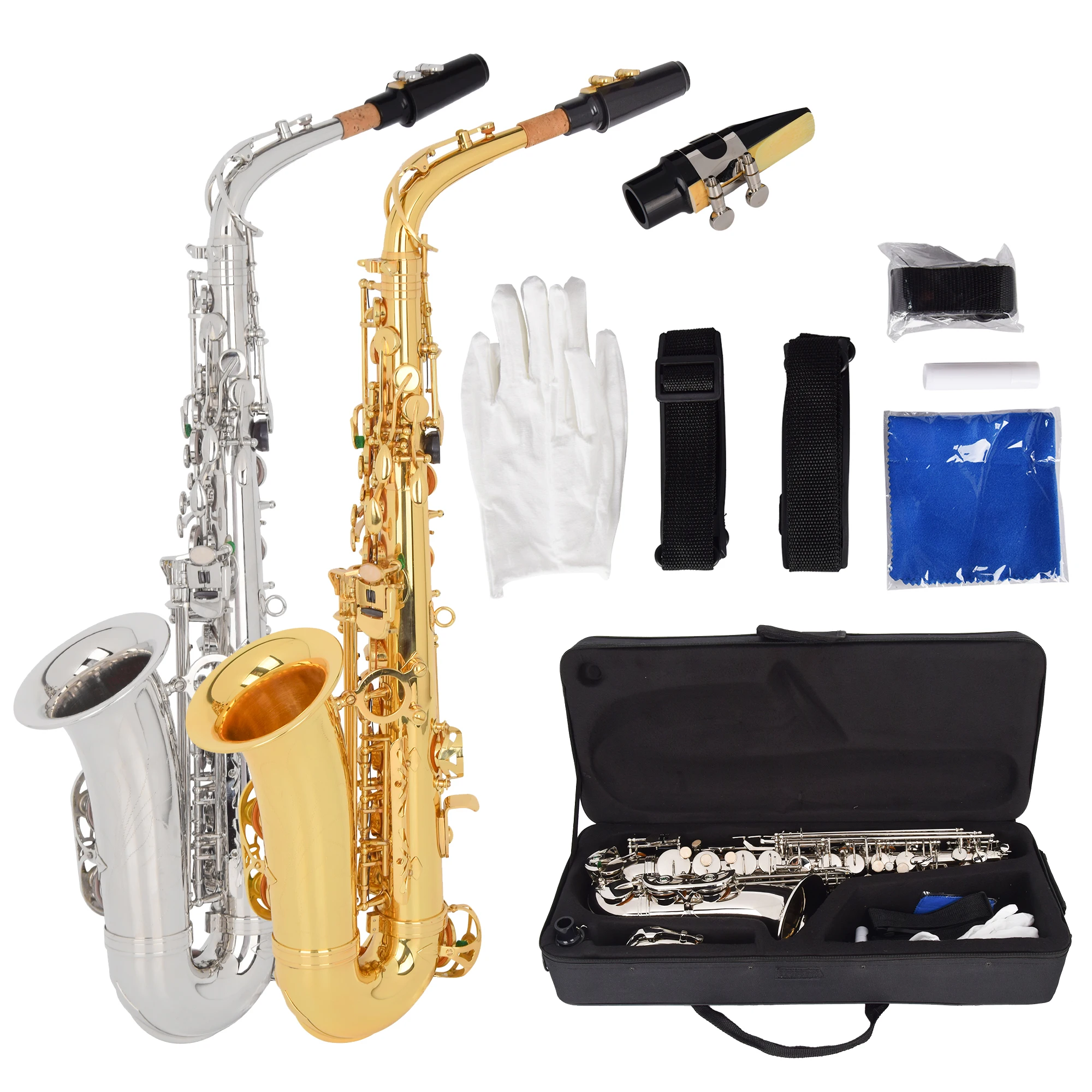 Musical instruments cheap price sliver  Eb melody alto saxophone