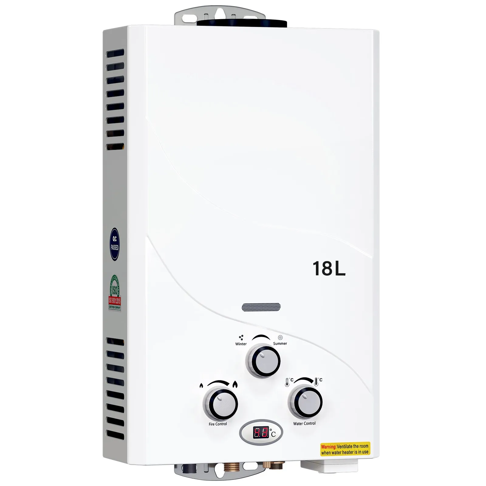 

18L 5GPM Tankless LPG Liquid Propane Gas Hot Water Heater On-Demand Water Boiler