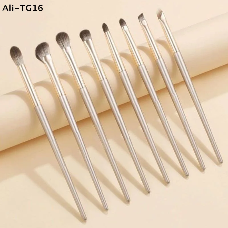 8-teiliges Augen-Make-up-Pinsel-Set, Detail-Lidschattenpinsel, Make-up-Pinsel, Ultra-Weicher Lidschatten- und Eyeliner-Make-up-Tool
