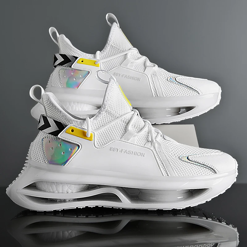 

Мужские кроссовки Camouflage Graffiti Blade Warrior: высокие, на толстой подошве, функциональные, ветрозащитные, модные, дышащие, повседневные, для бега