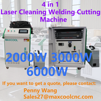 3-in-1 Multifunction Fiber Laser Cutting Cleaning Welding Portable Laser Welding Machine for 10mm Steel Iron Metal Laser Welder