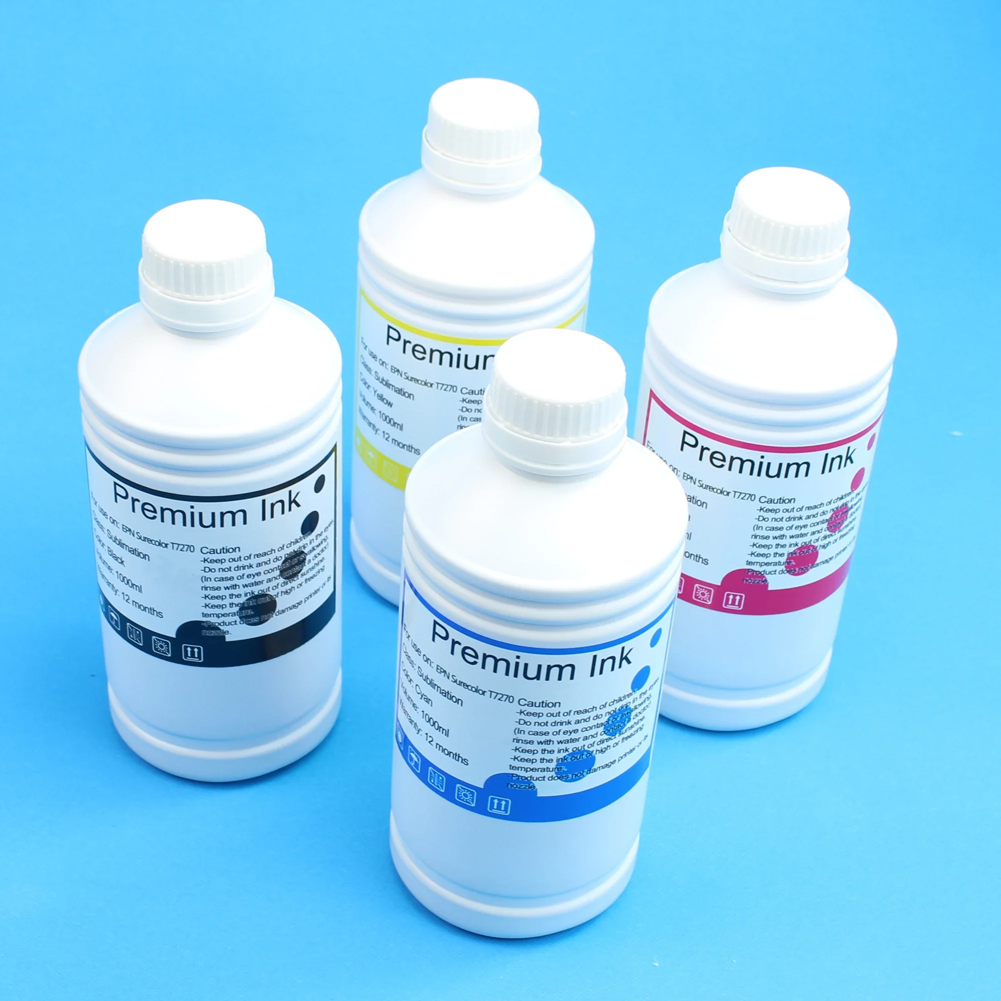 Cartucho de tinta pigmentada para impresora HP Designjet, 4 colores, 1000ml, 1 litro, 711, 711XL, T120, T520, T130, T530, CISS BK, C, M Y