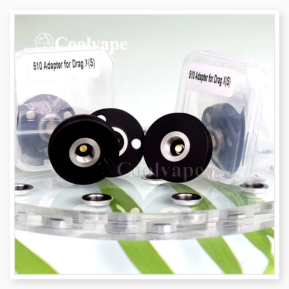 510 Adapter for VOOPOO DRAG S & X Mod Pod Kit - Compatible with RDA RTA RDTA E-Cigarettes