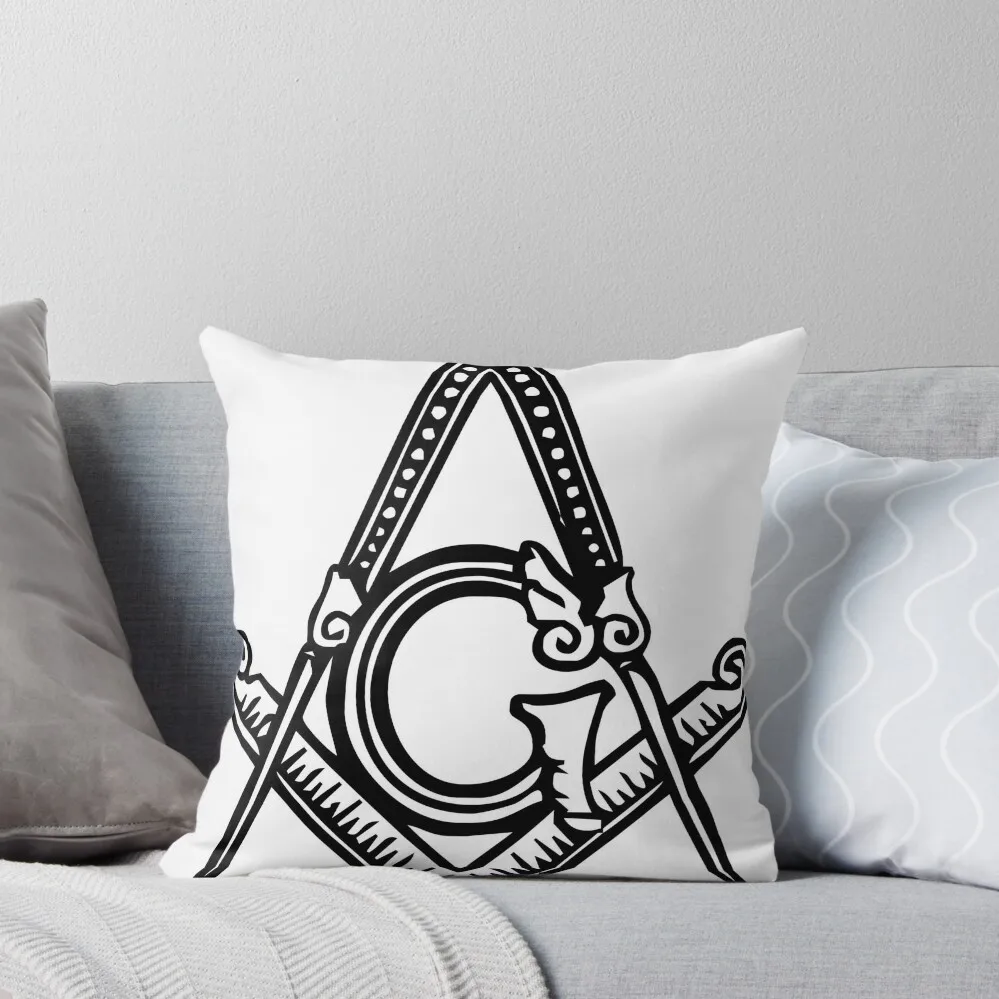 

Masonic Square and Compass Throw Pillow Plaid Sofa Decorative Cushions For Living Room christmas decorations 2025 pillow