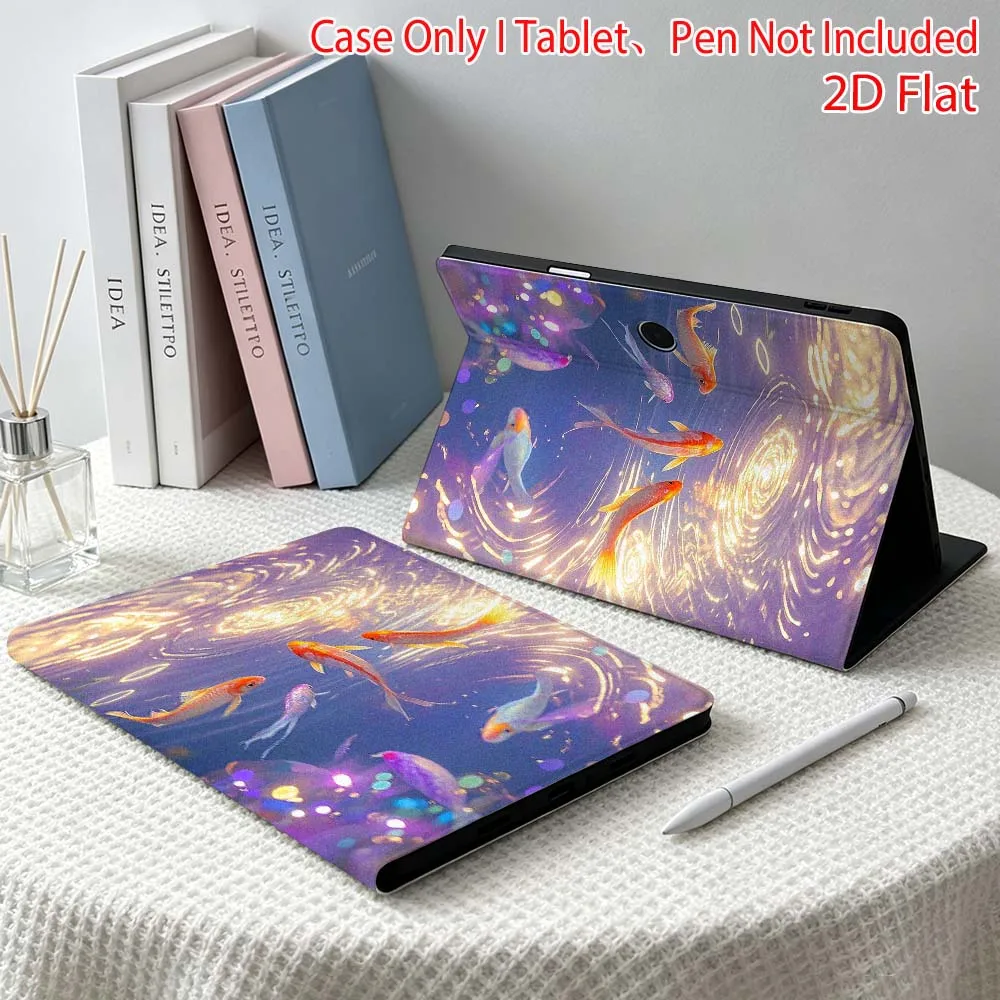 Beautiful fish pattern For OPPO VIVO IQOO OnePlus Realme Pad 3 Pro 13 12.1 11.4 11 inch Pen Tray Tablet Case Soft