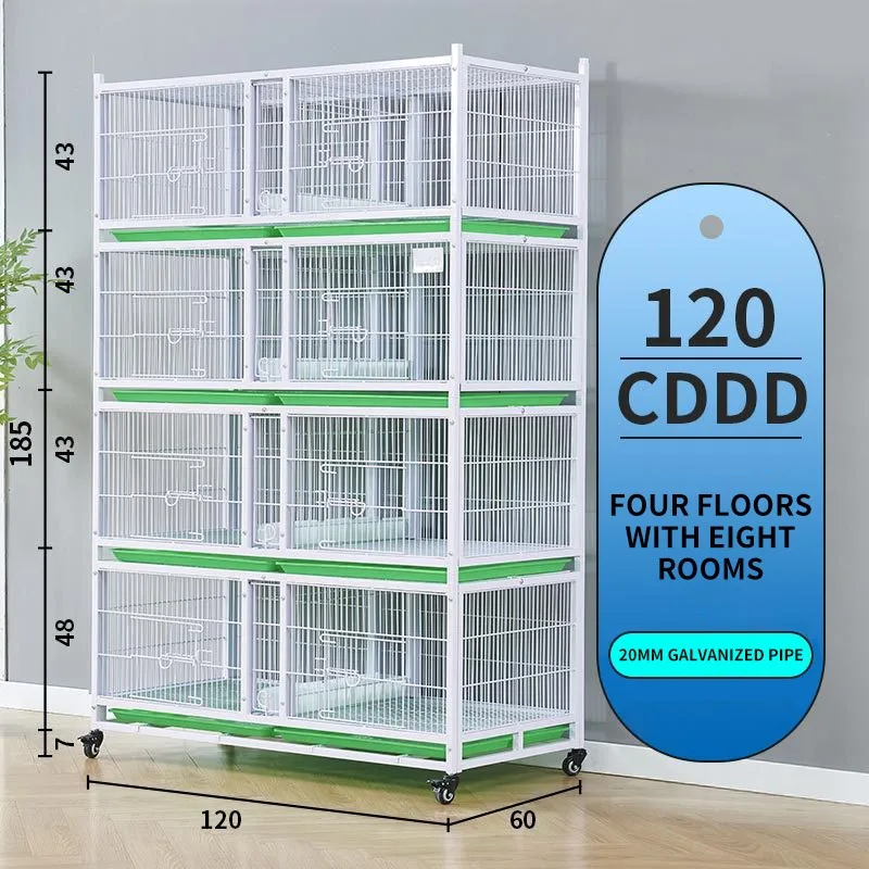 Racing pigeon cage environmentally friendly and durable iron frame anodized surface high quality multi-layer metal bird cage box