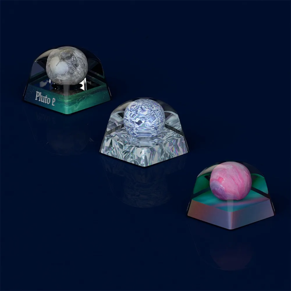 

Diamond Planet Theme Keycaps Custom Plu Creative Crafts Cherry ESC 1U Key Cap for Mechanical Keyboard Game Accessories Gift