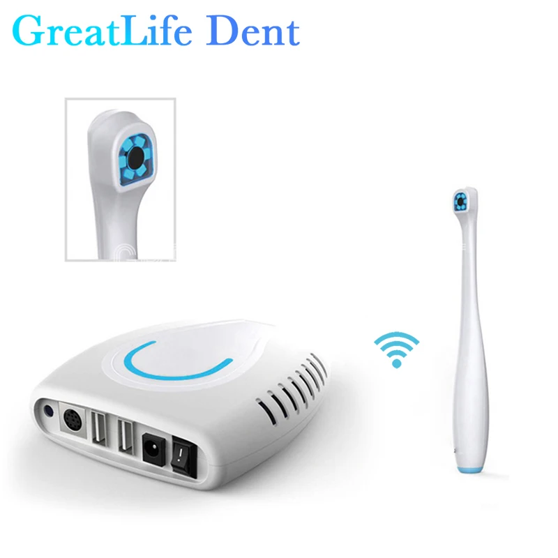 GreatLife Dent 6 LED lights oral HD Image 2.0 Mega Pixels Endoscope Tools Split Oral Viewer Dental Chamber Intraoral Camera