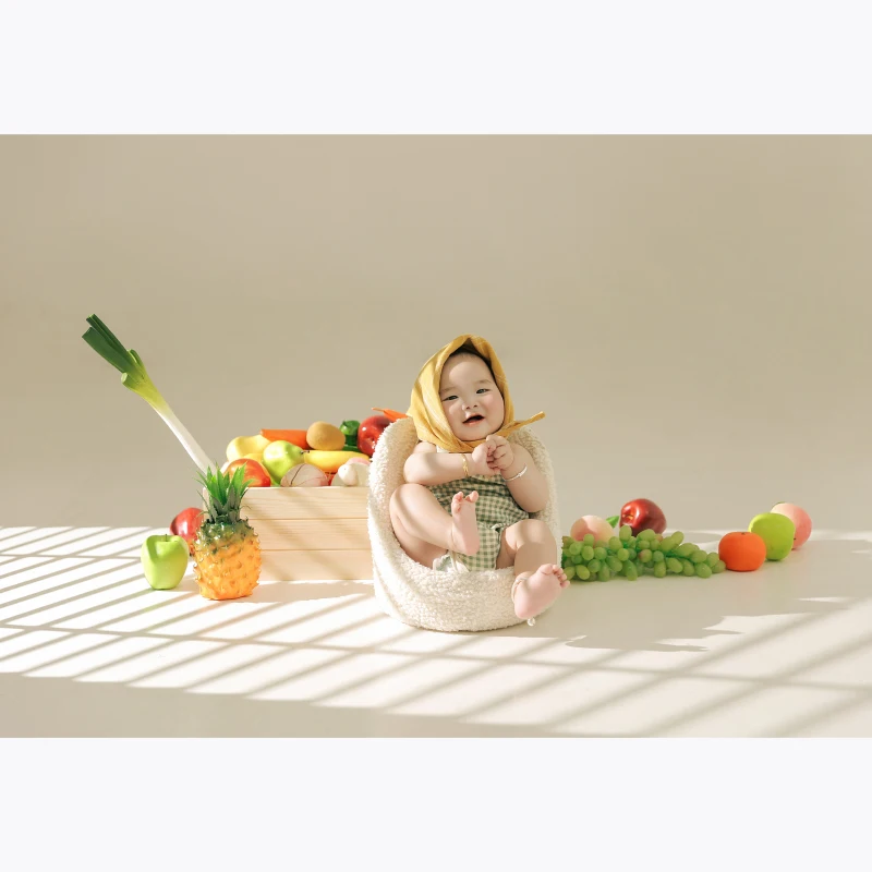 Kinderfotografie Kleding Groenten, Fruit, Baby \'S Honderd Dagen Foto, Jaarlijkse Foto, Kleding Fotografie Rekwisieten