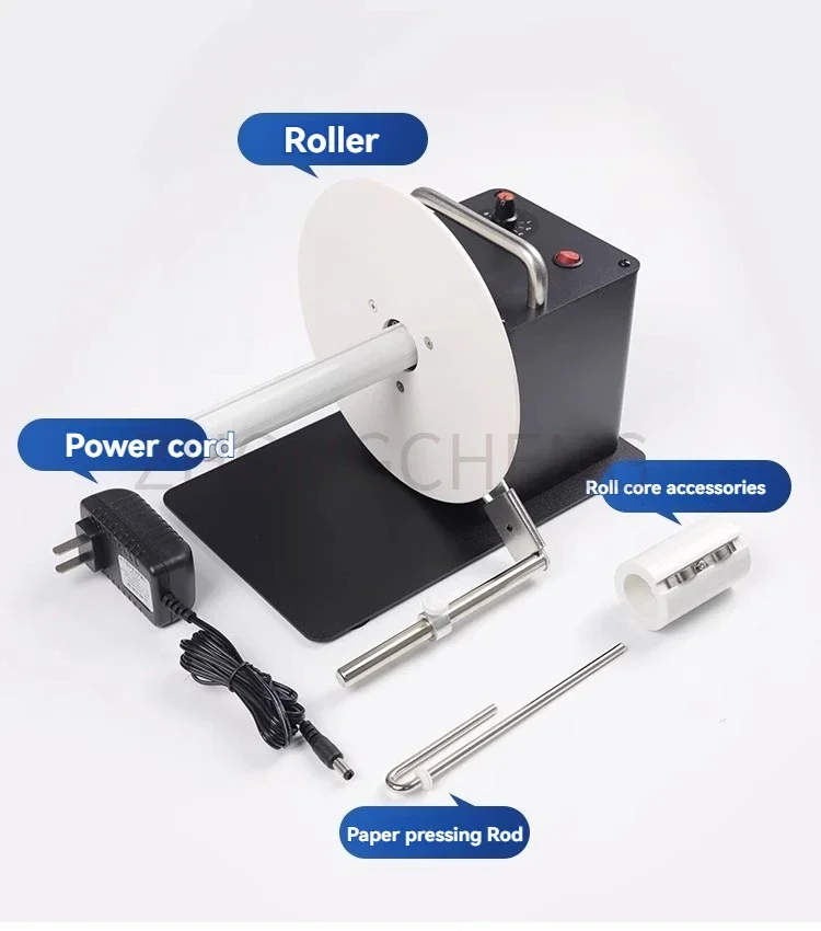 

Small New Label Paper Washing Label Rewinder, Clothing Washing Label Hanging Tag Sticker Winding Barcode Paper Rewinder