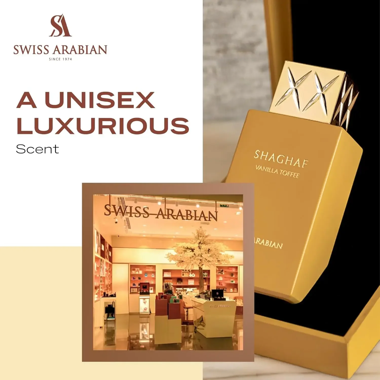 Swiss Arabian Shaghaf Oud EDP 2.5oz - عطر Sweet Amber Woody طويل الأمد للجنسين، هدية فاخرة لعيد الهالوين #3