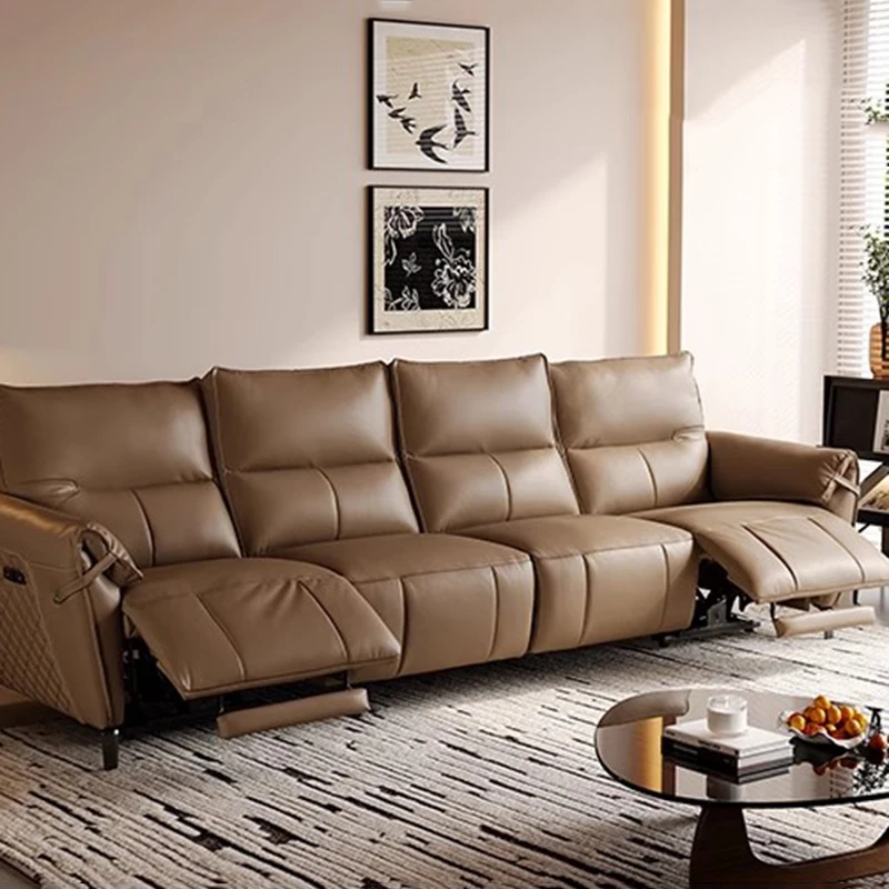 Lounge Leather Living Room Sofas Luxury Love Seat Room Decor Living Room Sofas Multifunctional Lazy Divano Trendy Furniture