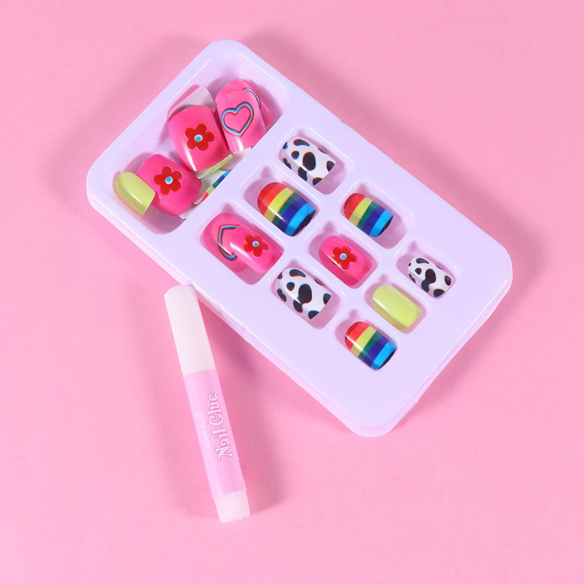 

3 Set Fingernails for False Fake Little Childrens Artificial Kit