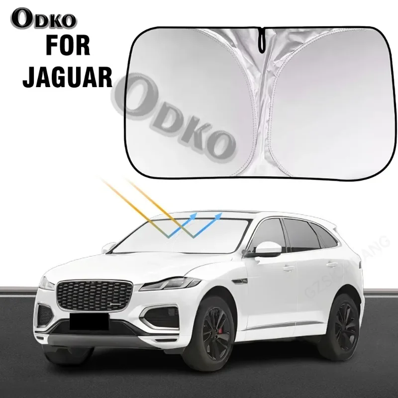 Car Windshield Sun Shade Covers Visors Auto Front Window Sunscreen Parasol Coche For Jaguar F-Pace 2016-2024 F Pace Sunshade