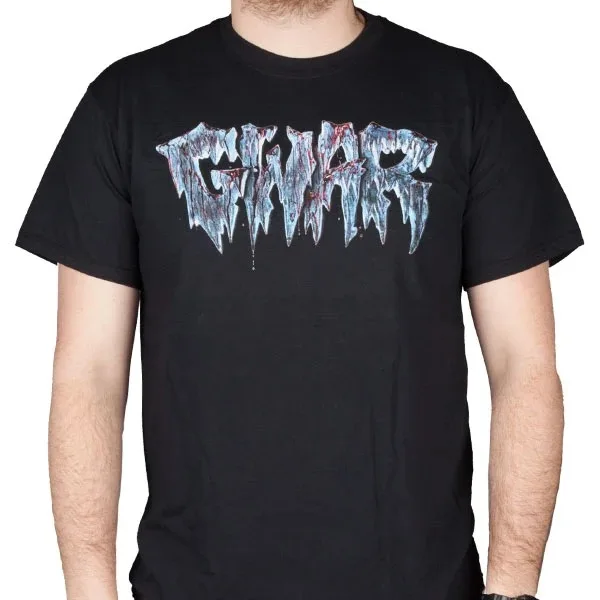 Frost Sharp Ice Spike Font GWAR T Shirt, Cold Brutal Thrash Metal Retro Unisex Top