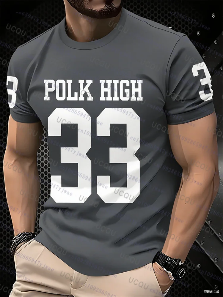 الرجال كرة القدم جيرسي البولك عالية 33 س الرقبة الرجبي جيرسي تنفس الرياضة كبيرة الحجم تي شيرت للتدريب المنافسة ملابس للرجال #2