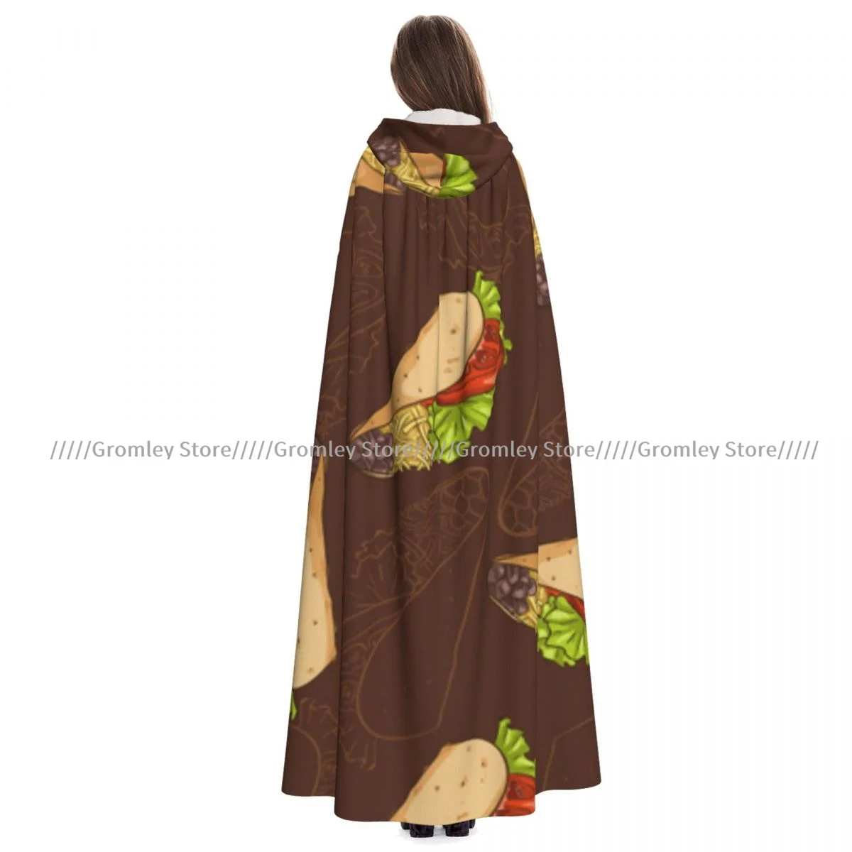 

Унисекс плащ на Хэллоуин Scetch Taco накидка с капюшоном средневековый костюм ведьмы Викка вампир