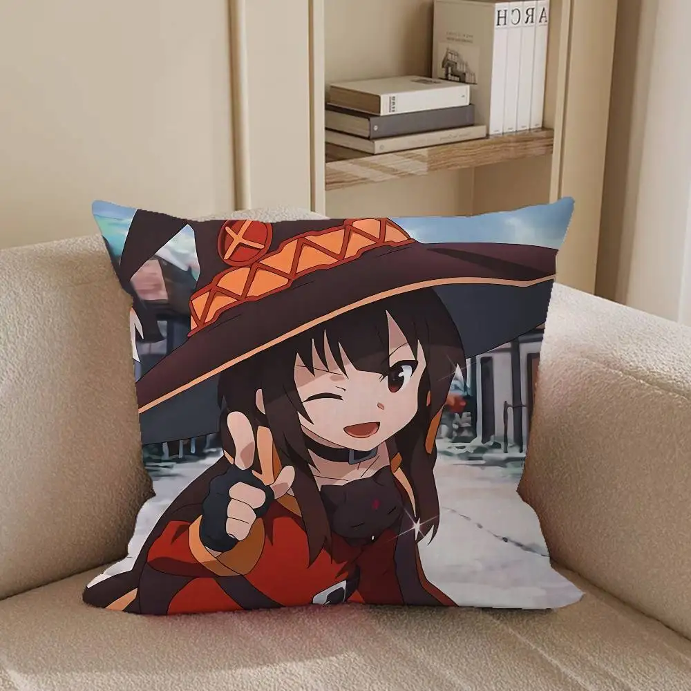 M-Megumin غطاء الوسادة المخدة المفروشات أريكة رمي وسادة ديكور المنزل المخدة