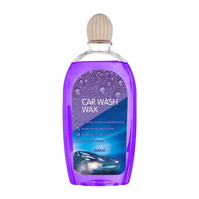 

Car Wash Wax 500ml Auto Foam Liquid Wax Polish Vehicle Cleaner With Wax Component Protection For RV Sedan Truck Van And SUV