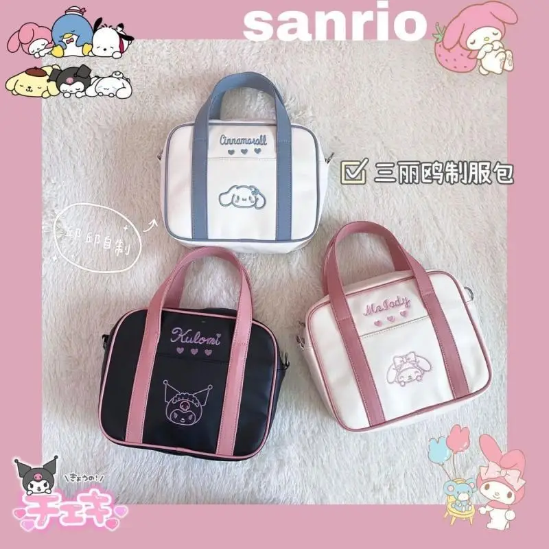 

Cinnamoroll Anime Kawaii Sanrio Ins Jk Storage Bag Cute Cartoon Kuromi My Melody Sweet Y2K Handbag Lovely Gifts for Girls