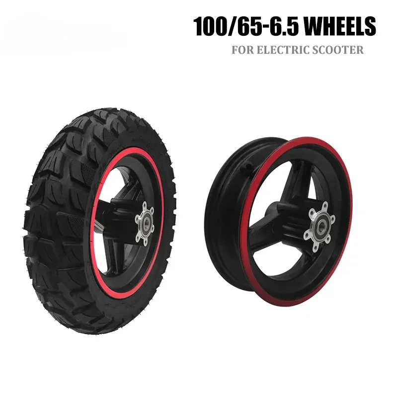 11 Inch Electric Scooter Modified Tire 100/65-6.5 Thickened Vacuum Tyre Off-Road Tubeless Wheel  Accessories