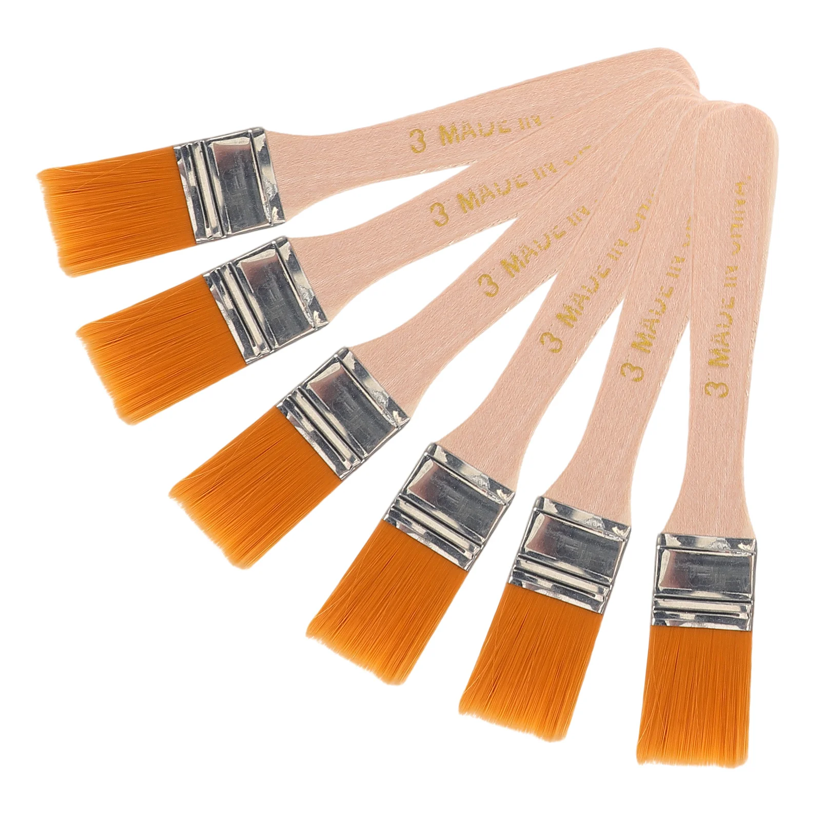 

6pcs Paint Brushes Mao Board Brush Furniture Painting Tool Glue Brushes Nylon Wood Handle Wall Oil Canvas