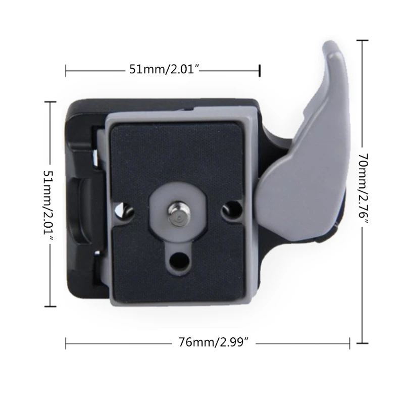 Placa de liberación rápida para trípode de cámara DSLR, adaptador de placas QR con montaje de abrazadera de conexión rápida, tornillo de 323 "a 1/4", 200PL-14, 3/8