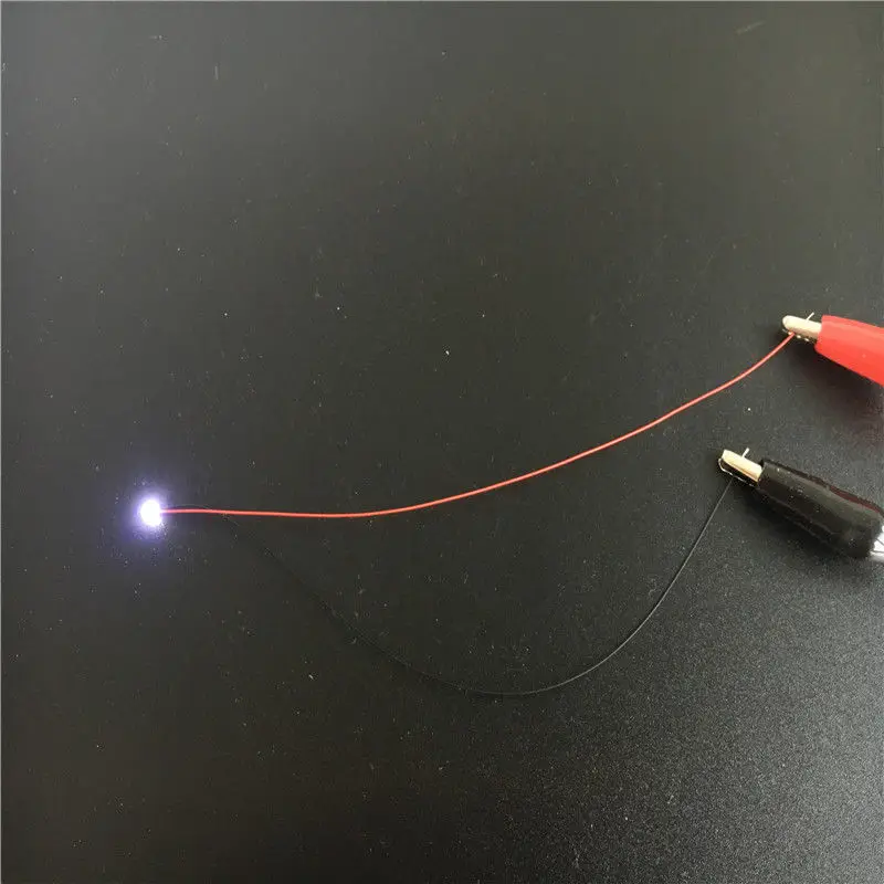 10 шт. 0402 0805 1206 SMD Проводная чип-лампа Micro Led Предварительно припаянная лампа 3 В Комплект модели освещения для изготовления моделей