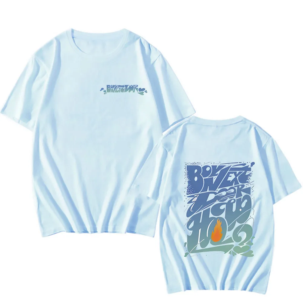 男性と女性のためのkpopプリントTシャツ,半袖,特大のTシャツ,コリーンy2kの韓国,コンサートのファンへのギフト,カジュアル