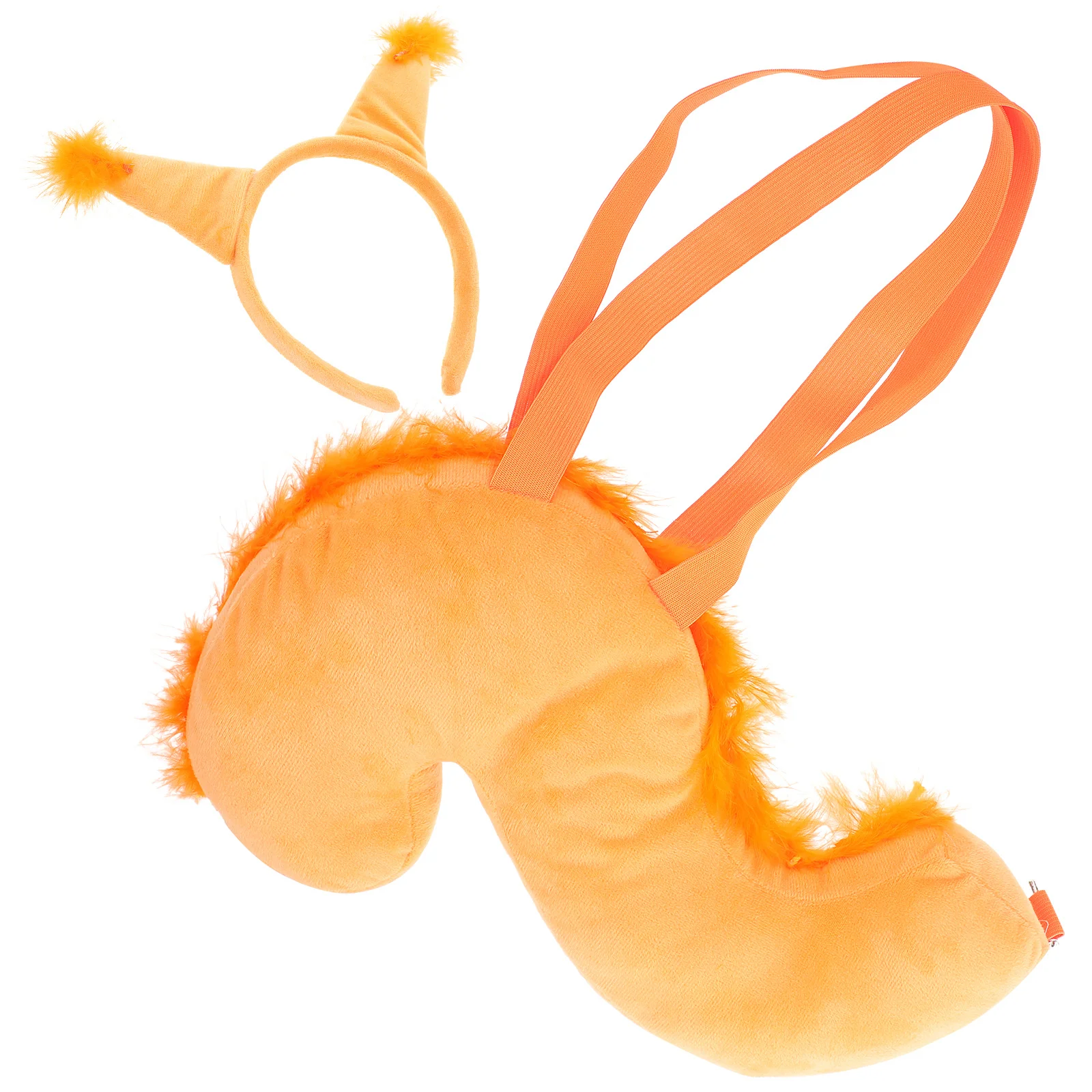 1Set Eekhoorn Oor Hoofdband Staart Kostuum Set Ultra Zacht Materiaal voor Vakantiefeest Cosplay Stage Performance Dierenkostuum