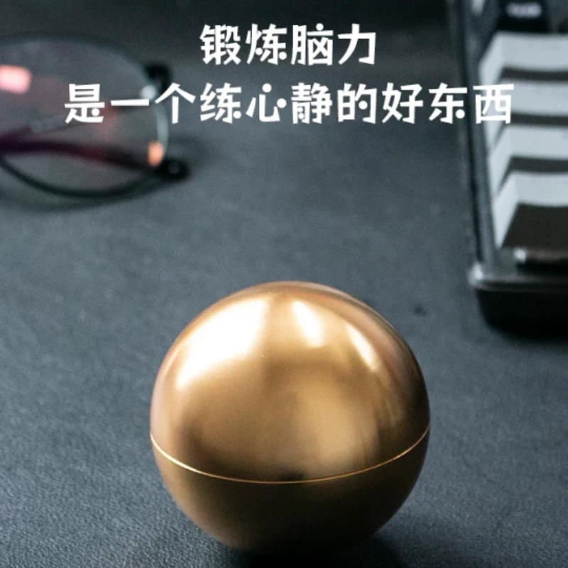 Children's Alloy Luban Lock Kongming Lock Titan Ball Intelligence Unlocking Lock Puzzle Toy